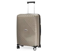 Hauptstadtkoffer TXL - extra Leichter Hartschalenkoffer, mittelgroßer Check-In Gepäck Rollkoffer 66 cm, Aufgabegepäck aus robustem Polypropylen, Champagner