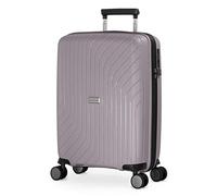 Hauptstadtkoffer TXL - Handgepäck, 55 x 35 x 20 cm, TSA, 4 Rollen, 42 Liter, Reisekoffer, Hartschalenkoffer, Rollkoffer, Bordgepäck Koffer, erweiterbar, Silber