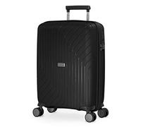 Hauptstadtkoffer TXL - Handgepäck, 55 x 40 x 20 cm, TSA, 4 Rollen, 36 Liter, Trolley, Reisekoffer, Hartschalenkoffer, Rollkoffer, Bordgepäck Koffer, Schwarz