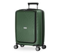 Hauptstadtkoffer- TXL - leichtes Handgepäck mit Laptoptasche, Hartschalentrolley aus robustem Polypropylen, Business Trolley 55 cm, 40 L,TSA-Schloss, Dunkelgrün, Laptop Rollkoffer