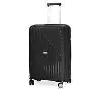 Hauptstadtkoffer TXL Mittelgroßer Hartschalenkoffer 66 cm, TSA Schloss, Reisekoffer aus Polypropylen, 4 Rollen Trolley, extra leicht 2,8 kg, Volumenerweiterung, Koffer 73L, Schwarz