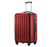 HAUPTSTADTKOFFER Alex - Mittelgroßer Hartschalenkoffer, TSA, 4 Rollen, Koffer, Trolley, Rollkoffer, Reisekoffer, Volumenerweiterung, 65 cm, 74 Liter, Rot