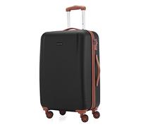 Hauptstadtkoffer - Wannsee - Mittelgroßer Hartschalen-Koffer Trolley Rollkoffer Reisekoffer, TSA, 68 cm, 63 Liter, Schwarz/Braun
