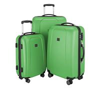 Hauptstadtkoffer - Wedding - 3er Koffer-Set Trolley-Set Rollkoffer Reisekoffer, TSA, Doppelrollen, (S, M & L), Apfelgrün