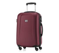 Hauptstadtkoffer - Wedding - Handgepäck Koffer Kabinen Hartschalen-Koffer Trolley Rollkoffer Reisekoffer, TSA, Doppelrollen 55 cm, 42 Liter, Burgund