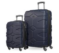 Hauptstadtkoffer - X-Kölln - 2er Set Rollkoffer Trolleys Reisekoffer, (S & L) Kofferset, Erweiterung, 4 Doppel-Rollen, TSA, Dunkelblau