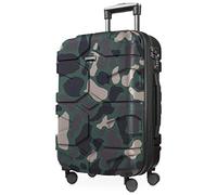 HAUPTSTADTKOFFER - X-Kölln - Handgepäck Hartschalen-Koffer Trolley Rollkoffer Reisekoffer, TSA, 55 cm, 42 Liter, Camouflage matt