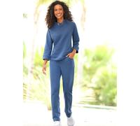 Hausanzug HEINE, Damen, Gr. 40, jeansblau, 82% Baumwolle, 18% Polyester, Homewear-Sets Hausanzug (16944117-40) jeansblau