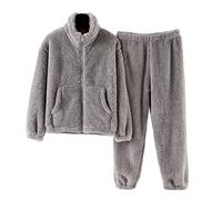 Hausanzug Kinder Kuschelig Zweiteiler - Schlafanzug Kinder Winter Baumwolle NachtwäSche Winter Jogginganzug Warm Freizeitanzug Langarm Pyjamaset Warm NachtwäSche FüR Kinder/Baby/Jungen/MäDchen