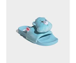 Hausschuh ADIDAS ORIGINALS "CARE BEARS X ADIDAS ADILETTEN", Damen, Gr. 38, blau (bliss blau, ftwr weiß, preloved blau), Textil, Schuhe Hausschuh, Care Bears Glücksbärchis Pantolette (53783962-38) blis