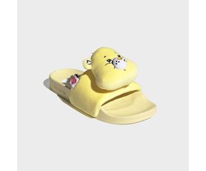 Hausschuh ADIDAS ORIGINALS "CARE BEARS X ADIDAS ADILETTEN", Damen, Gr. 42, gelb (almost gelb, ftwr weiß, preloved gelb), Textil, Schuhe Hausschuh, Care Bears Glücksbärchis Pantolette (34852065-42) alm