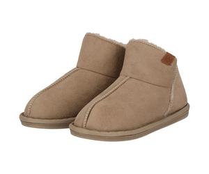 Hausschuh APOLLO "KINDER BOOTS", Mädchen, Gr. 27/28, beige, Obermaterial: 100% Polyester, unifarben, Schuhe Hausschuh, mit Ziernähten (45334321-27) beige
