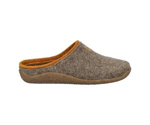 Hausschuh braun-kombi - Gr. - 39