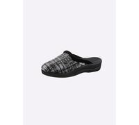 Hausschuh CASUAL LOOKS, Damen, Gr. 38, schwarz (schwarz, gestreift), Textil, Schuhe Hausschuh (42099441-38) schwarz, gestreift