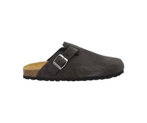 Hausschuh CMP "NAVARRO SLIPPERS", Herren, Gr. 44, cioccolato, Leder, Schuhe Hausschuh, sportlicher Stil, Gummilaufsohle, ohne Verschluss (44287128-44) cioccolato