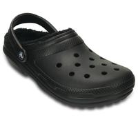 Hausschuh CROCS "Classic Lined Clog", Herren, Gr. 41, schwarz (schwarz, uni), Croslite™, Schuhe Hausschuh, Gartenclog, Schlappen, Clog, mit kuscheligem Fellimitat (94876540-41) schwarz, uni