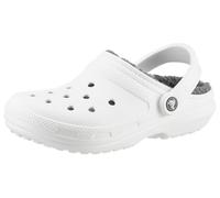 Crocs Unisex Erwachsene Classic Lined Clog Clog, White/Grey, 42/43 EU