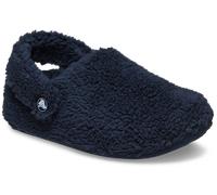Hausschuh CROCS "Kids' Classic Cozzzy Slipper", Damen, Gr. 38, navy, Croslite™, Textil, Schuhe Hausschuh, Pantoffel, Clog mit Filzwolle (23738561-38) navy