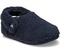 Hausschuh CROCS "Toddler Classic Cozzzy Slipper", Kinder, Gr. 22, navy, Croslite™, Textil, Schuhe Hausschuh, Pantoffel, Clog mit Riemen (24999706-22) navy