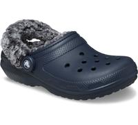 Hausschuh CROCS "Unisex Classic Fleece Lined Clog", Damen, Gr. 36, blau (navy), Croslite™, Schuhe Hausschuh, Clog, Pantoffel mit Warmfutter (93752841-36) navy