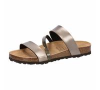 Hausschuh Damen Schnallen braun LICO Bioline Glitter - Braun / 39