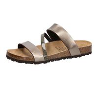 Hausschuh Damen Schnallen braun LICO Bioline GlitterBraun / 39