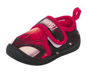 Hausschuh DISNEY "SPIDERMAN", Kinder, Gr. 24, schwarz, Textil, Schuhe Hausschuh, super weiche, flexible Sohle (43831405-24) schwarz