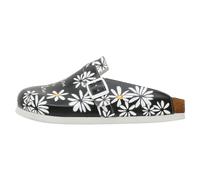 Hausschuh DOGO "Comfie Pantoletten Hausschuhe Self Love Is The Best Love Damen", Damen, Gr. 39, Normalschaft, schwarz, Lederimitat, Schuhe Hausschuh, Handgefertigt (99578368-39) schwarz