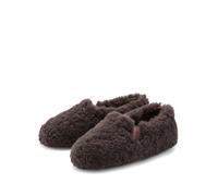 Hausschuh ELBSAND "Pantolette, Pantoffel, Hüttenschuh", Damen, Gr. 42, braun, Obermaterial: 100% Polyester. Decksohle: 100% Polyester. Futter: 100% Polyester. Laufsohle: 100% Synthetik, unifarben, Bas