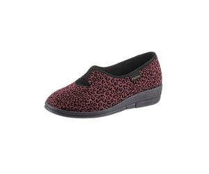 Hausschuh FISCHER, Damen, Gr. 38, rot, Textil, Basic, Schuhe Hausschuh (75138729-38) rot