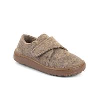 Hausschuh FRODDO "BAREFOOT WOOLY", Mädchen, Gr. 27, braun (beige), Wolle, Basic, Schuhe Hausschuh, barfoot Klettschuh für zu Hause, Kindergartenschuh mit Wollfutter (63067750-27) beige