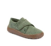 Hausschuh FRODDO "BAREFOOT WOOLY", Mädchen, Gr. 28, grün, Wolle, Basic, Schuhe Hausschuh, barfoot Klettschuh für zu Hause, Kindergartenschuh mit Wollfutter (27129948-28) grün