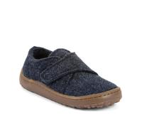 Hausschuh FRODDO "BAREFOOT WOOLY", Kinder, Gr. 31, blau (dunkelblau), Wolle, Basic, Schuhe, Klettschuh, Kindergartenschuh mit Wollfutter (91425204-31) dunkelblau