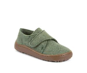 Hausschuh FRODDO "BAREFOOT WOOLY", Mädchen, Gr. 31, grün, Wolle, Basic, Schuhe Hausschuh, barfoot Klettschuh für zu Hause, Kindergartenschuh mit Wollfutter (27129948-31) grün