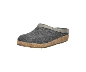 Hausschuh HAFLINGER "Haflinger Hausschuhe Filz", Damen, Gr. 38, grau (anthrazit), Filz, Schuhe Hausschuh (16672422-38) anthrazit