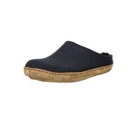 Hausschuh HAFLINGER "Haflinger Hausschuhe Filz", Damen, Gr. 39, schwarz (mittelblau), Filz, Schuhe Hausschuh (81549767-39) mittelblau