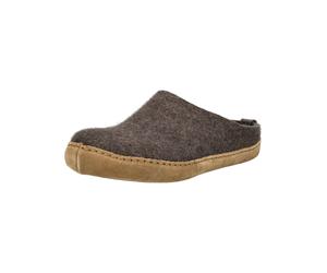 Hausschuh HAFLINGER "Haflinger Hausschuhe Filz", Damen, Gr. 40, braun, Filz, Schuhe Hausschuh (74266100-40) braun