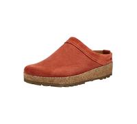 Hausschuh HAFLINGER "Haflinger Hausschuhe Leder", Herren, Gr. 41, orange, Leder, Schuhe Hausschuh (90803511-41) orange