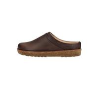 Hausschuh HAFLINGER "Haflinger Hausschuhe Leder", Herren, Gr. 43, dunkelbraun, Leder, Schuhe Hausschuh (73284450-43) dunkelbraun