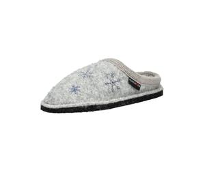 Hausschuh HAFLINGER "Haflinger Hausschuhe Wolle", Damen, Gr. 43, grau, Textil, Schuhe Hausschuh (42148440-43) grau