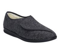 Hausschuh JOSEF SEIBEL "Belfort 85 W, anthrazit", Herren, Gr. 41, grau (anthrazit), Obermaterial: 100% Textilmaterial TEXMAT., Schuhe Hausschuh (97805868-41) anthrazit