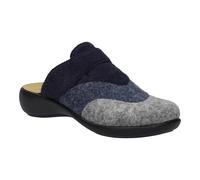 Hausschuh JOSEF SEIBEL "Korsika 308, dunkelblau-multi", Damen, Gr. 38, blau (dunkelblau, multi), Obermaterial: 100% Textilmaterial TEXMAT., Schuhe Hausschuh (82230714-38) dunkelblau, multi