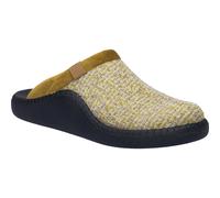 Hausschuh JOSEF SEIBEL "Monaco D 01, gelb-kombi", Damen, Gr. 35, gelb (gelb, kombi), Obermaterial: 80% Rindsleder Leather cow. 20% Textilmaterial TEXMAT., Schuhe Hausschuh (66050557-35) gelb, kombi