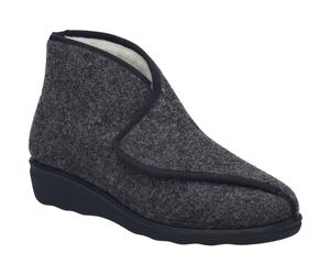 Hausschuh JOSEF SEIBEL "Nice 111, anthrazit", Damen, Gr. 37, grau (anthrazit), Obermaterial: 100% Textilmaterial TEXMAT., Schuhe Hausschuh (52784436-37) anthrazit