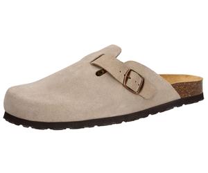 Hausschuh LICO "Clog Pedro", Herren, Gr. 43, grau, Leder, Schuhe Hausschuh (87656156-43) grau
