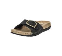 Hausschuh ROHDE "Rohde Pantoletten Nubukleder", Damen, Gr. 39, schwarz, Nubukleder, Schuhe Hausschuh (43002440-39) schwarz