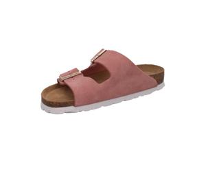 Hausschuh ROHDE "Rohde Pantoletten Veloursleder", Damen, Gr. 40, rosa, Veloursleder, Schuhe Hausschuh (44764427-40) rosa