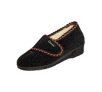 Hausschuh SALIHA "Cora", Damen, Gr. 40, anthrazit, Obermaterial: 100% Textilmaterial TEXMAT., Schuhe Hausschuh (24148417-40) anthrazit