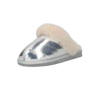 Hausschuh SHEPHERD "Shepherd Hausschuhe Leder", Damen, Gr. 36, silber, Leder, Schuhe Hausschuh (50362341-36)