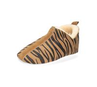 Shepherd Hausschuhe Leder Braun/Schwarz Warmfutter